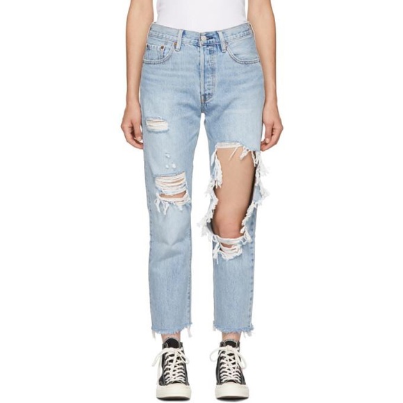 Levi's Denim - Levi’s 501 crop jeans in bonafide wash